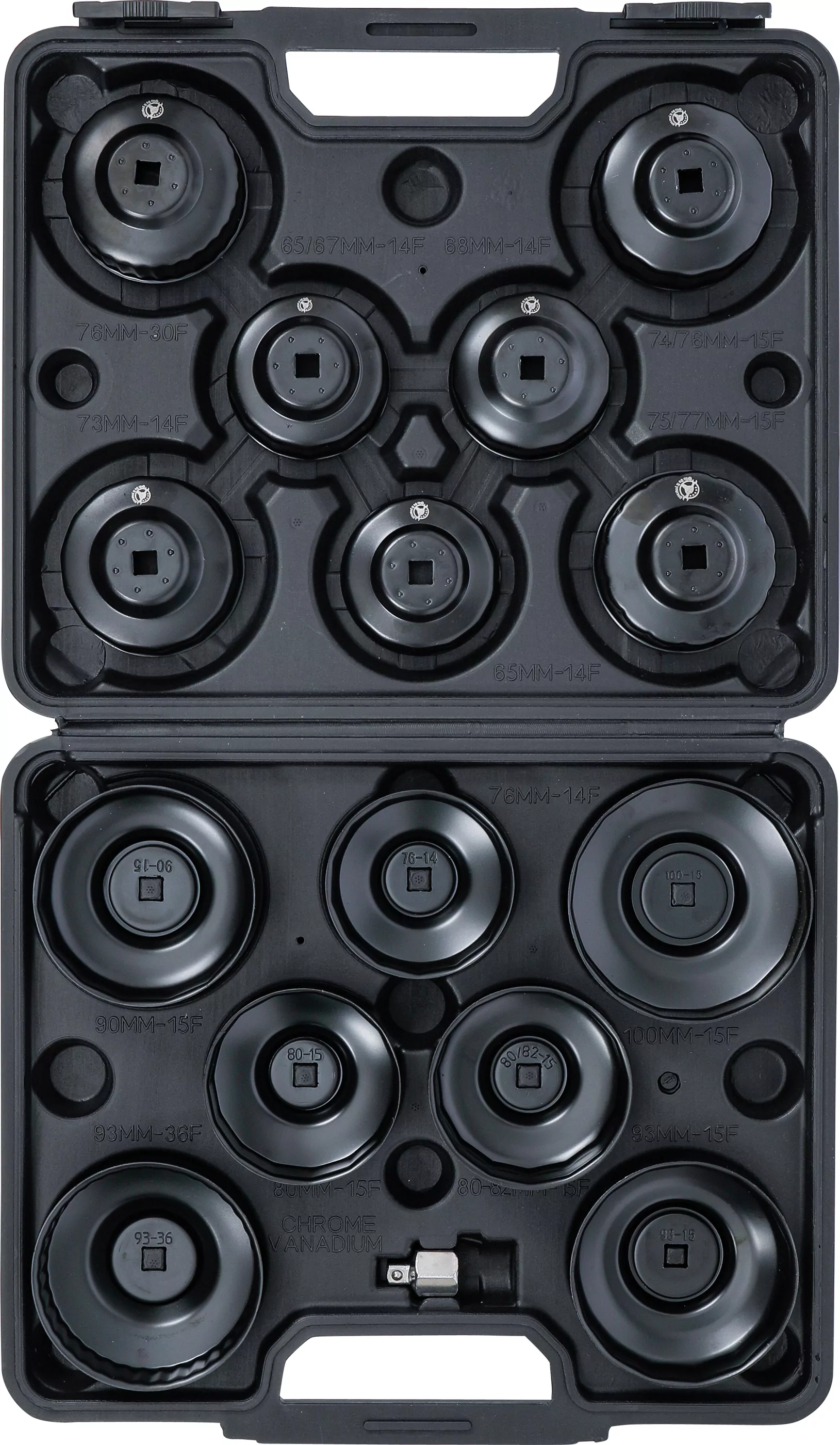 Ölfilterschlüssel-Satz | Antrieb Innenvierkant 10 mm (3/8") | 14-tlg.