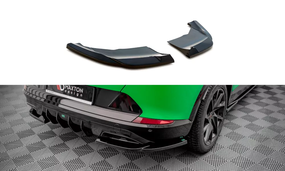 Heck Ansatz Flaps Diffusor V.2 Für Cupra Formentor Mk1 Facelift Schwarz Hochglanz