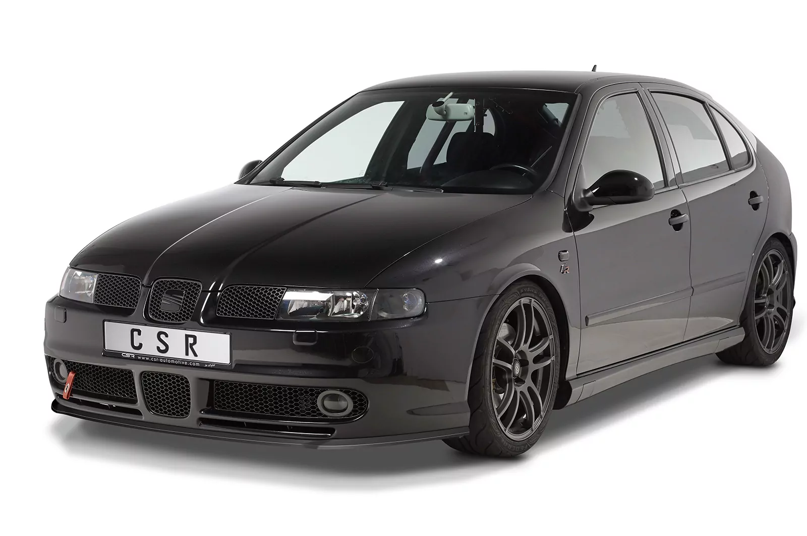 Cup-Spoilerlippe mit ABE für Seat Leon 1 (1M) Cupra/Sport/FR CSL052 Schwarz Strukturiert