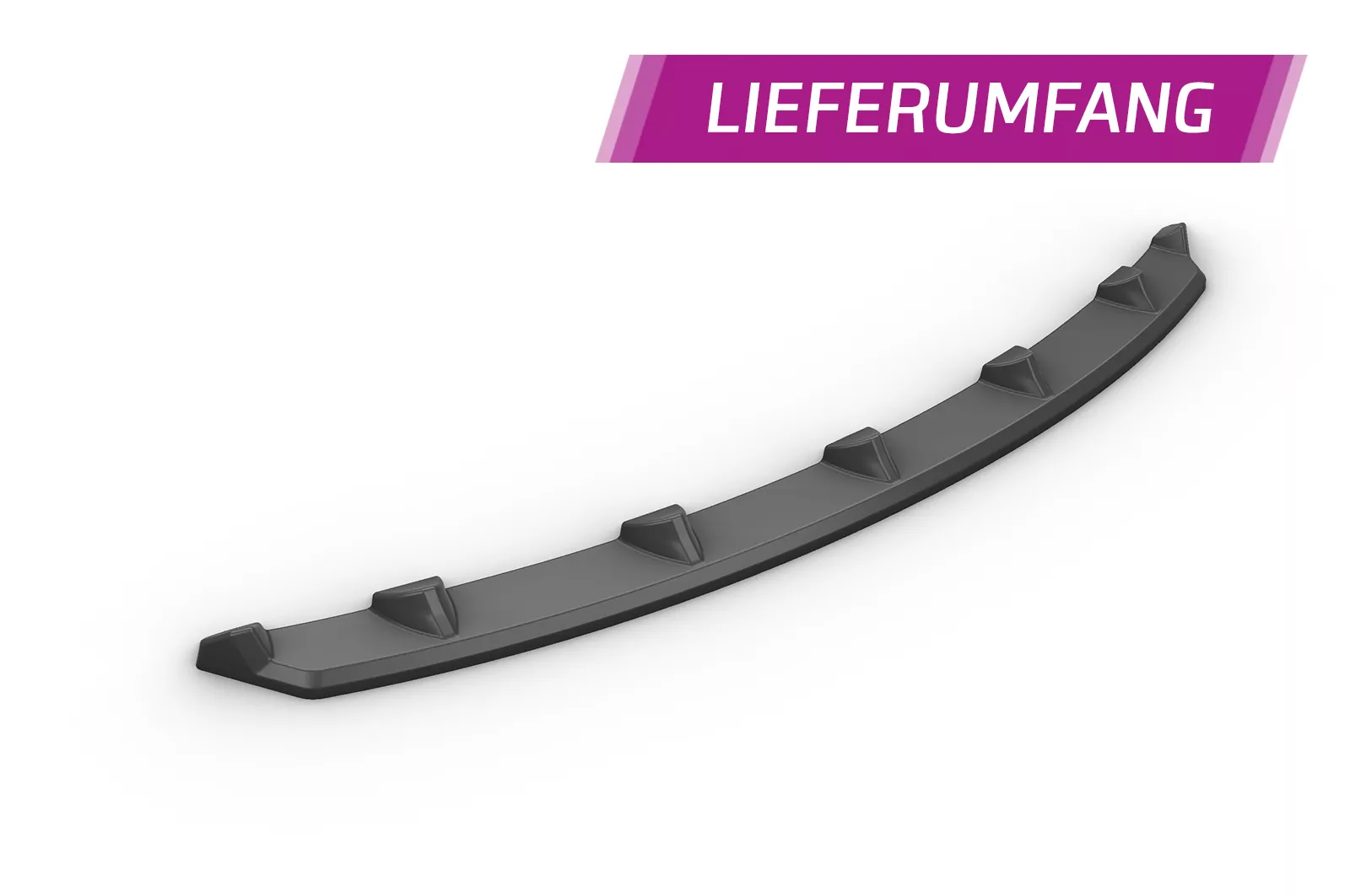 Cup-Spoilerlippe mit ABE für Tesla Model 3 CSL702 Schwarz Strukturiert