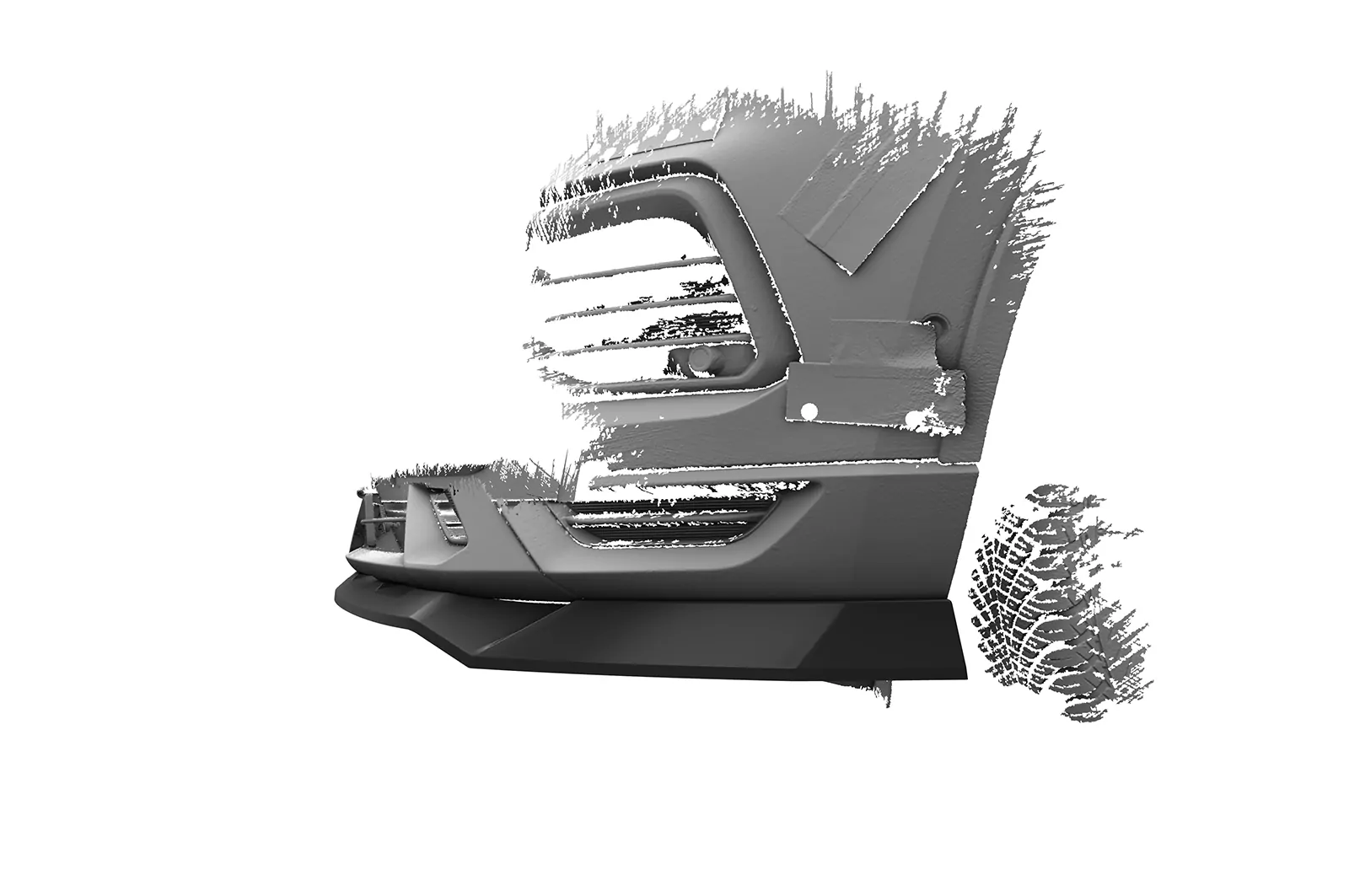 Cup-Spoilerlippe mit ABE für Seat Ateca (Typ 5FP, KH7) FR CSL808 Schwarz Strukturiert
