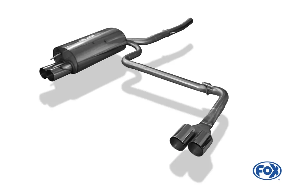 BMW E46 320d  Endschalldämpfer Ausgang rechts/links einflutig - 2x76 Typ 10 rechts/links