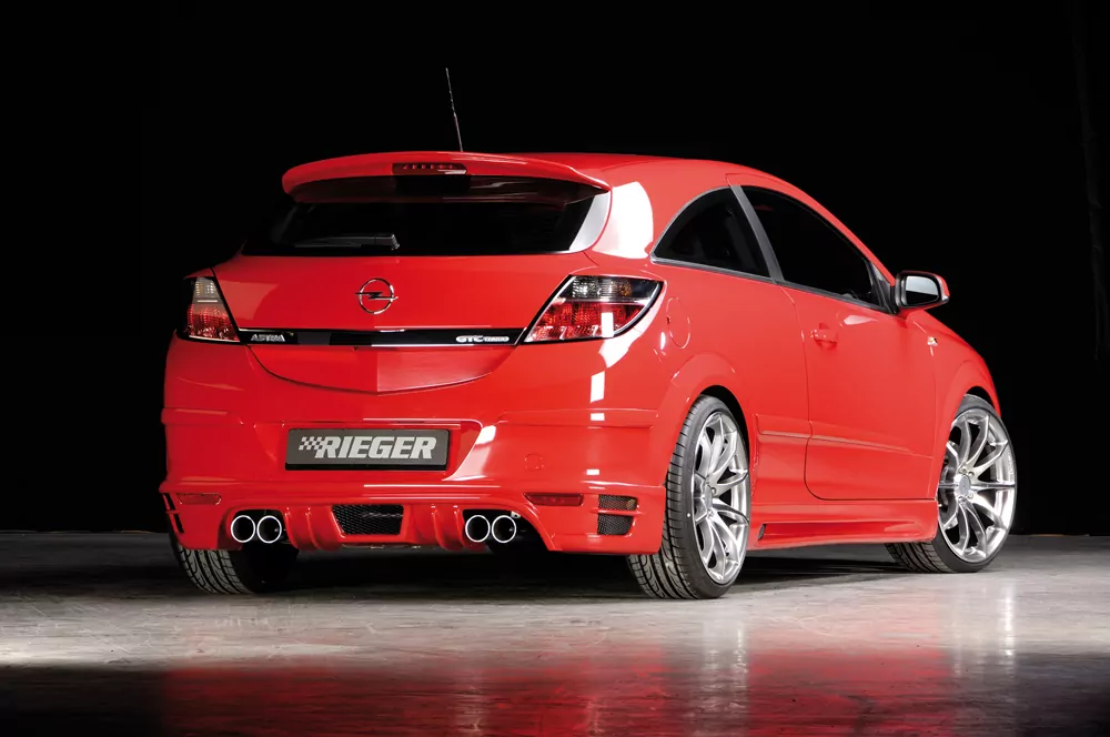 Rieger Heckansatz für Opel Astra H GTC - 3-tür.  nicht für OPC carbon optik
