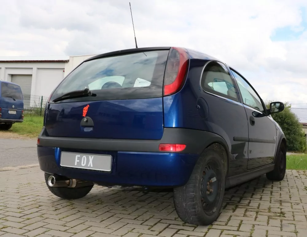 Opel Corsa C  Endschalldämpfer - 1x90 Typ 13
