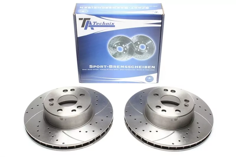 TA Technix Sport Bremsscheiben Satz Vorderachse passend für Mercedes Benz S-Klasse W140