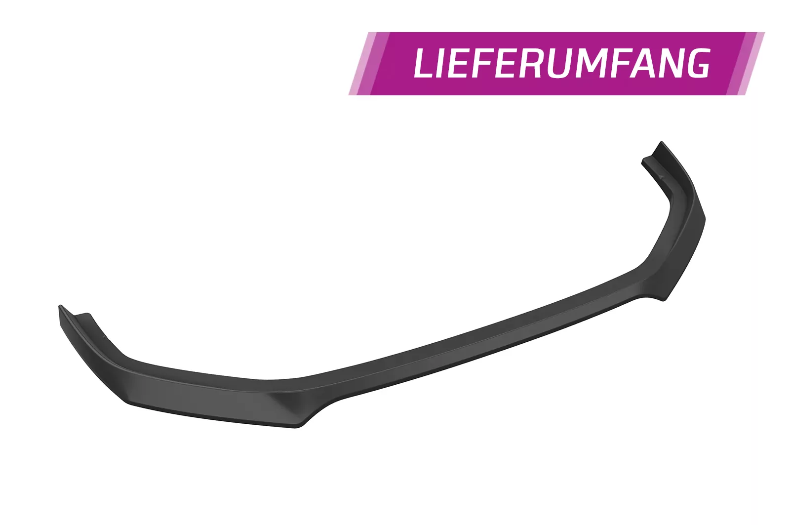 Cup-Spoilerlippe mit ABE für Audi A8 (D5) CSL705 Schwarz Strukturiert