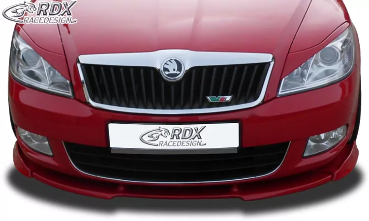 RDX Frontspoiler VARIO-X für SKODA Octavia 2 Facelift Typ 1Z 2008+ (nicht RS) Frontlippe Front Ansatz Vorne Spoilerlippe