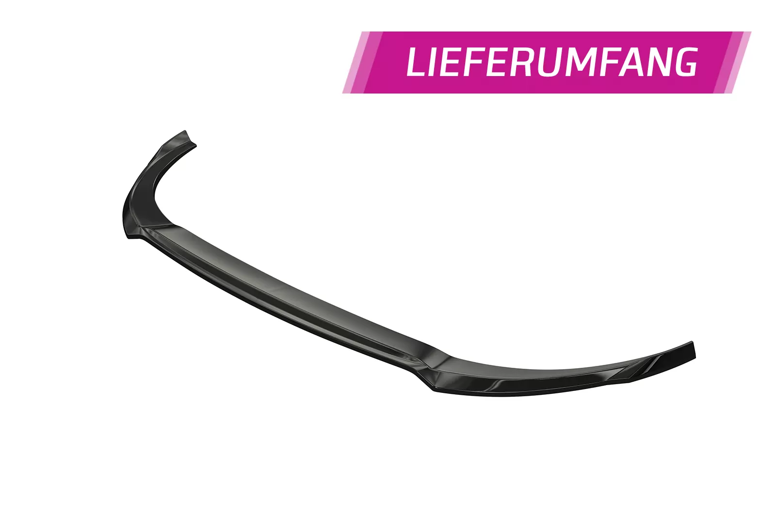 Cup-Spoilerlippe mit ABE für Kia Rio 4 (YB) Facelift CSL586 Schwarz Strukturiert