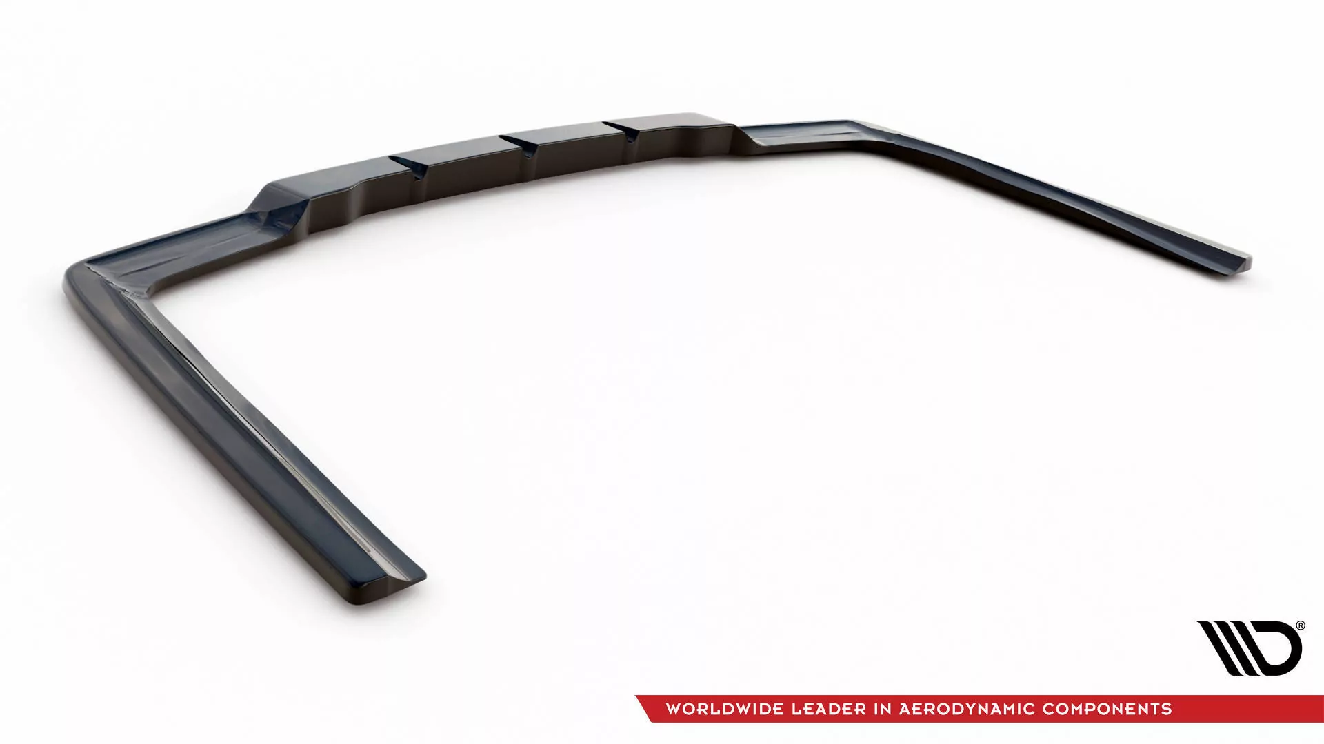 Hinten Splitter (mit Einem Vertikalem Balken) Mercedes-Benz E63 AMG Limousine W212 Facelift Schwarz Hochglanz