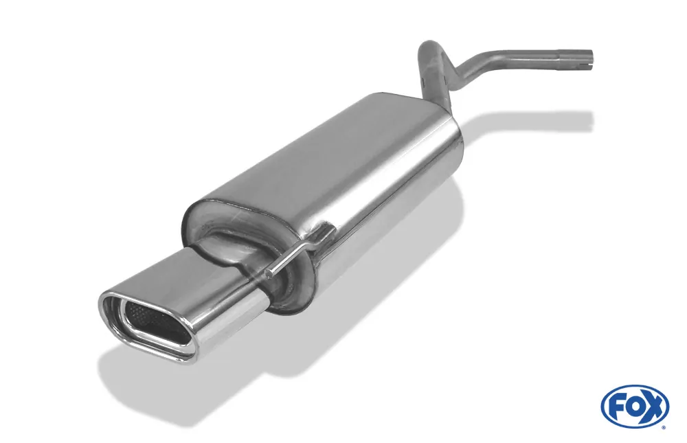 VW Polo 6N  Endschalldämpfer einflutig Ø45mm - 135x80 Typ 53