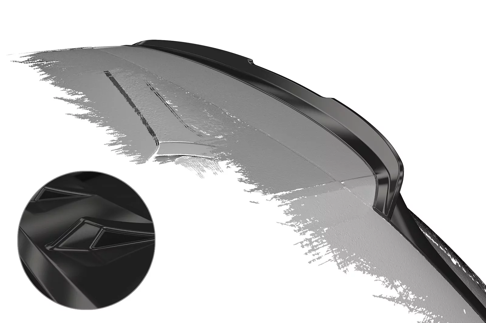 Heckflügel mit ABE für VW Golf 7 Basis Glossy (schwarz hochglanz)