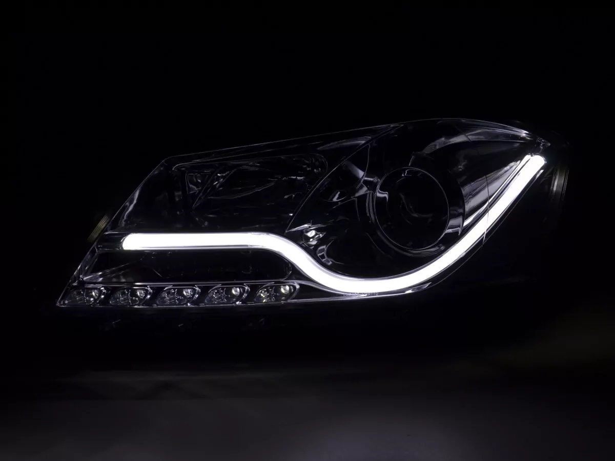 Scheinwerfer Set Daylight LED TFL-Optik VW Passat B7 3C Bj. 10- chrom