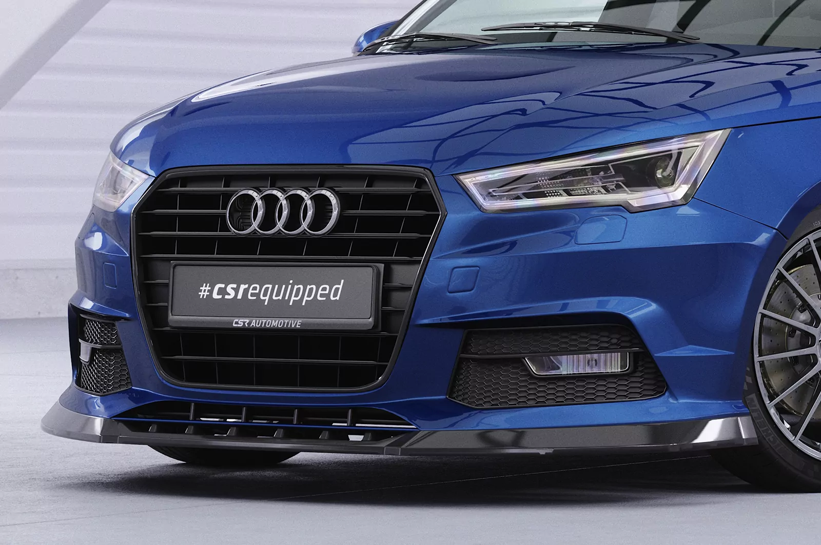 Cup-Spoilerlippe mit ABE für Audi A1 8X CSL481 Strukturiert (schwarz matt)