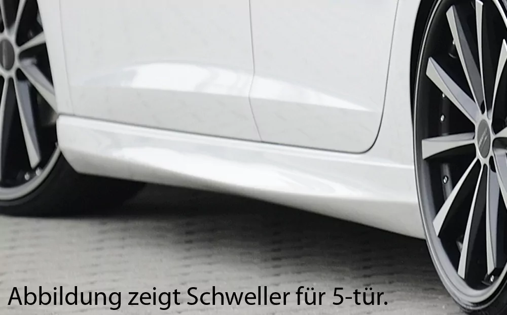 Rieger Seitenschweller für Seat Leon Cupra (5F) - 3-tür. (SC) 03.14- carbon optik