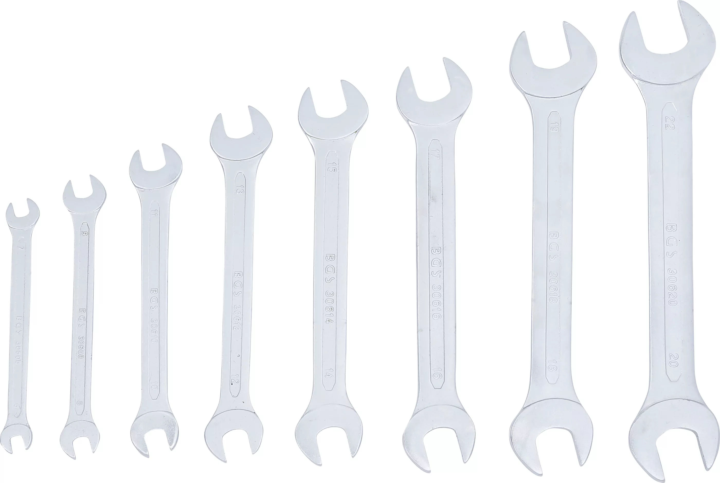 Doppel-Maulschlüssel-Satz | SW 6 - 22 mm | 8-tlg.