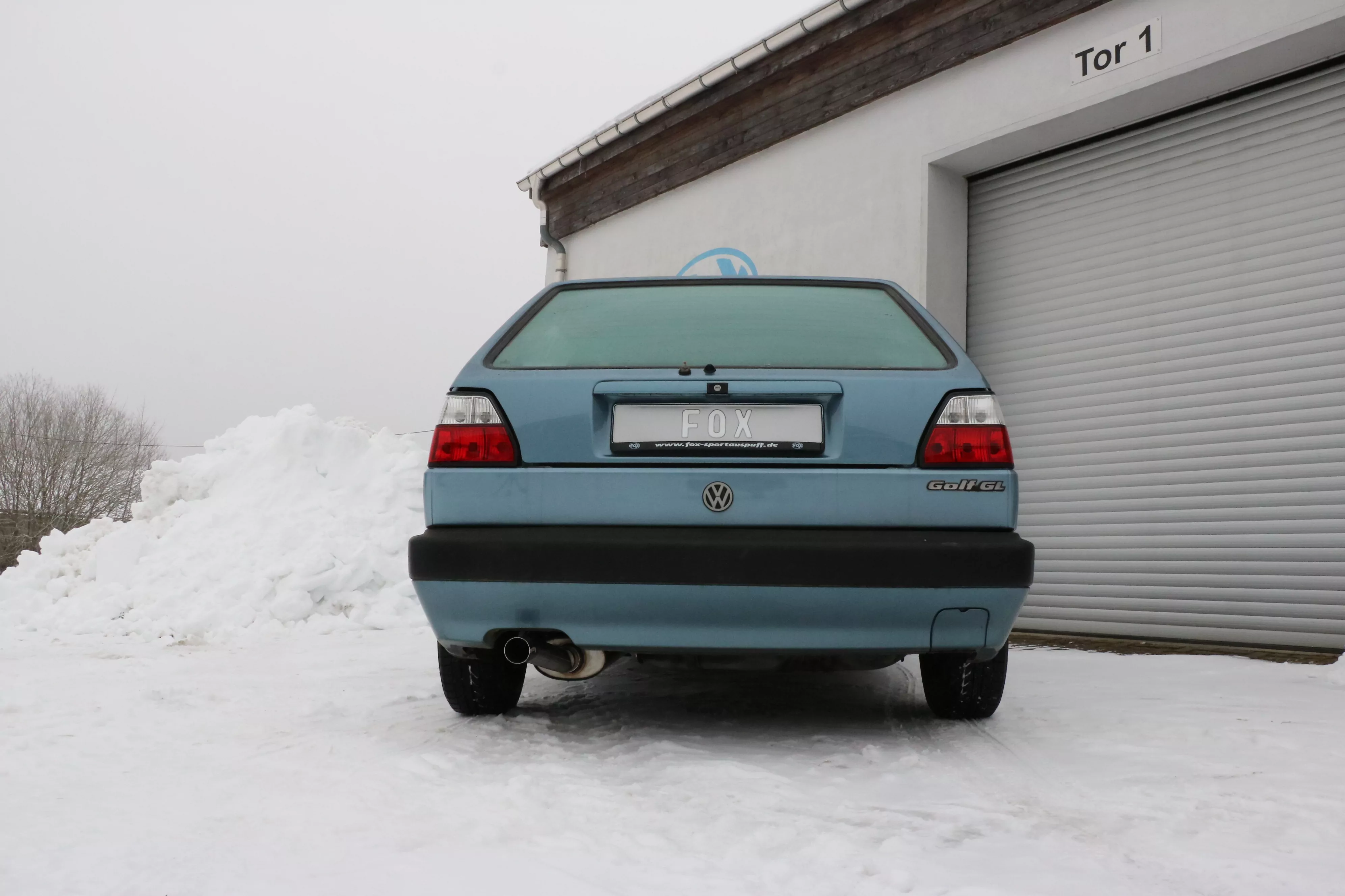 VW Golf II Typ 19E  Endschalldämpfer - 1x63 Typ 23