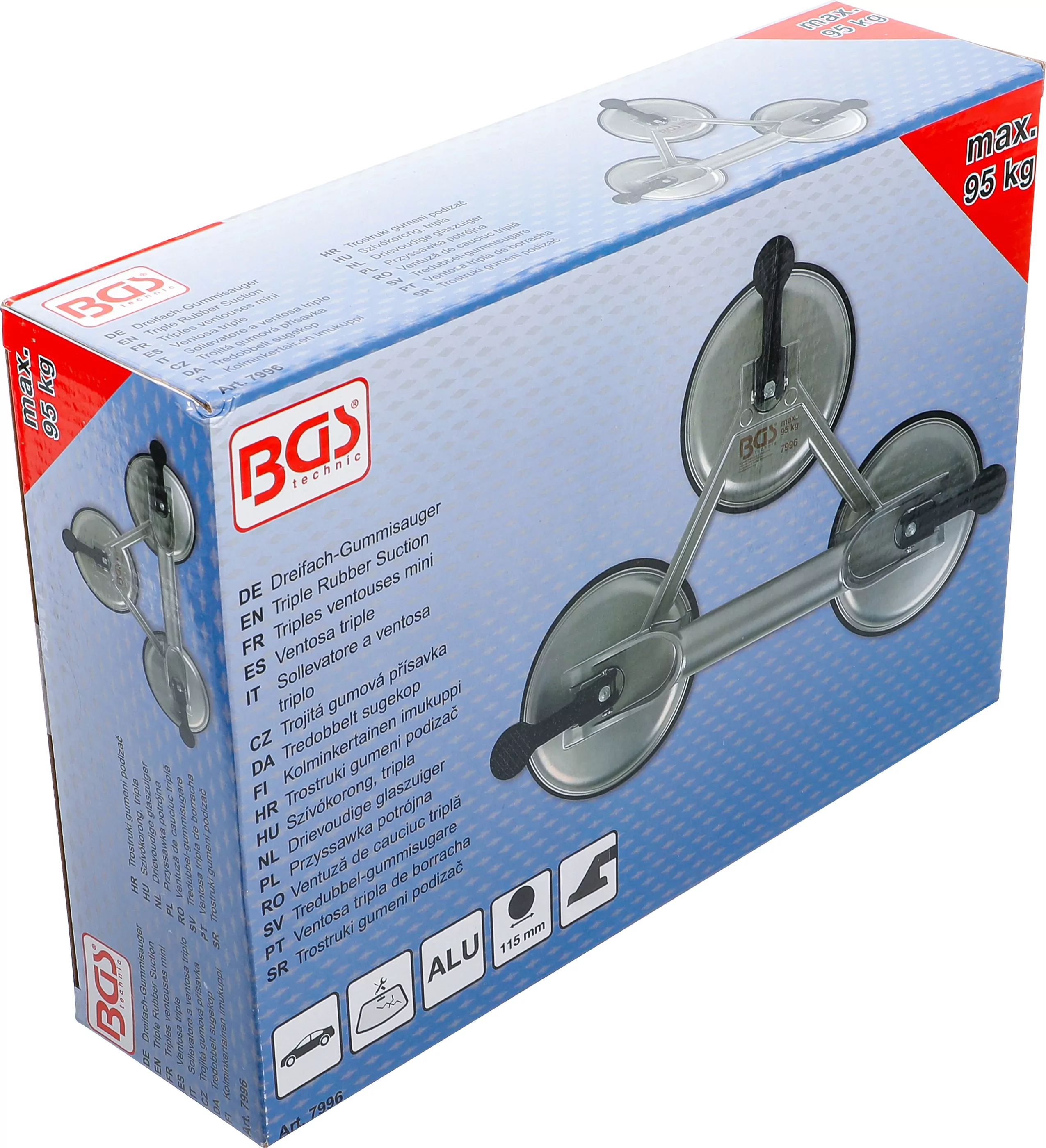 Dreifach-Gummisauger | Aluminium | Ø 115 mm