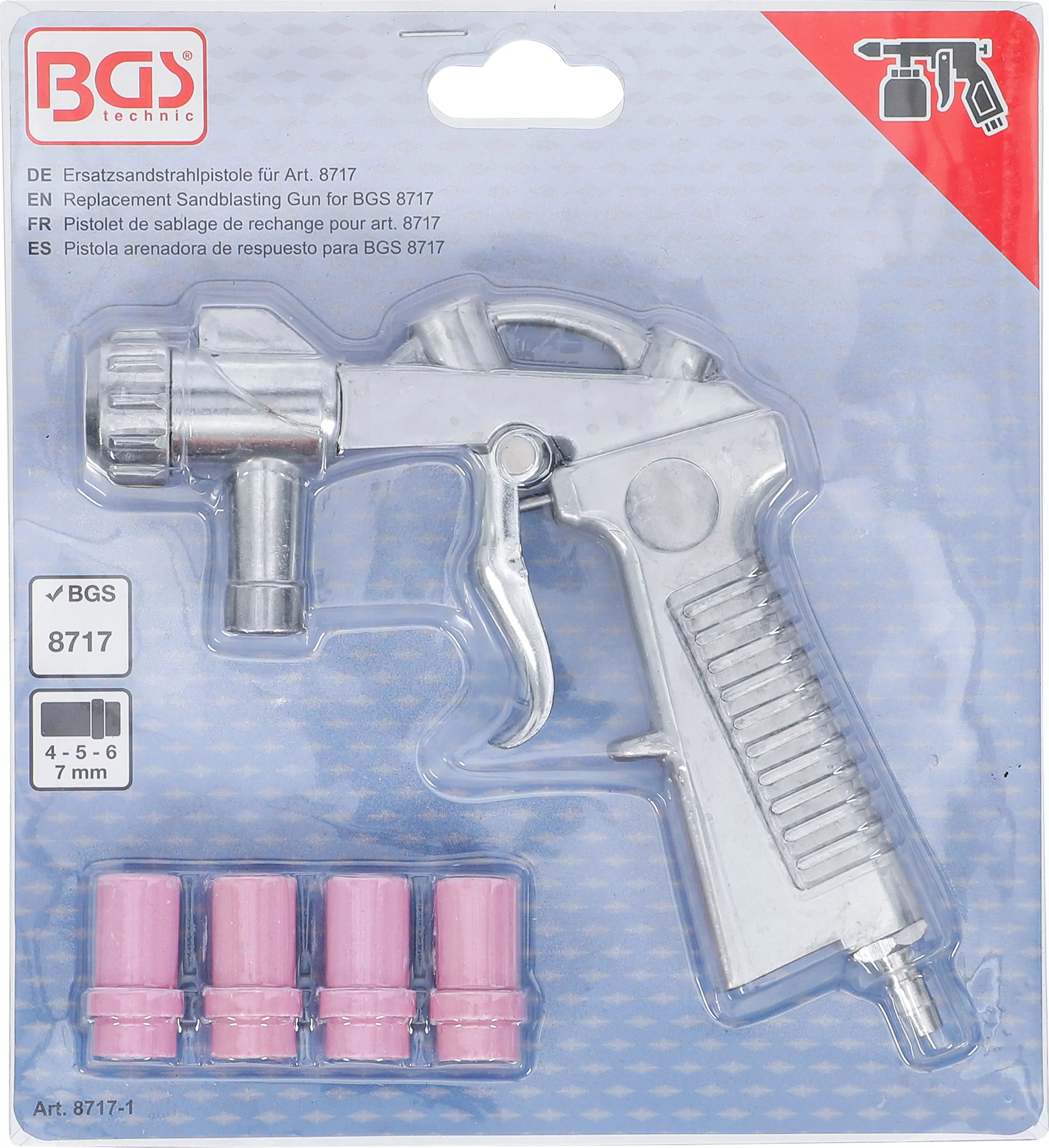 Ersatzsandstrahlpistole für Art. 8717