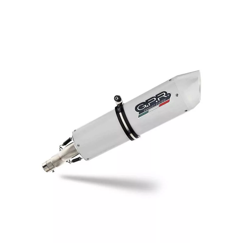 Bmw R 1200 Gs -Adventure 2010-2012, Albus Ceramic, Homologated legal slip-on exhaust including removable db killer and link pipe