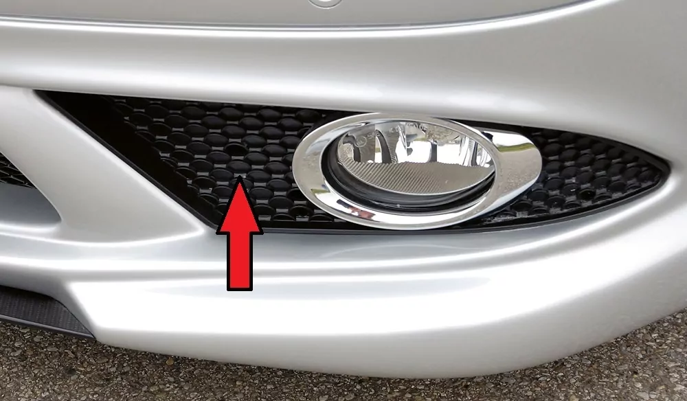 Gitter links orig. SL (R230) für Mercedes CLK (W209) Cabrio 00.02-06.04 (bis Facelift / bis Modell 2005)