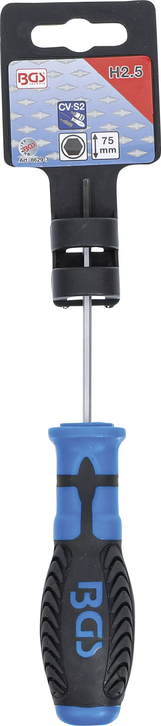 Schraubendreher | Innensechskant 2,5 mm | Klingenlänge 75 mm