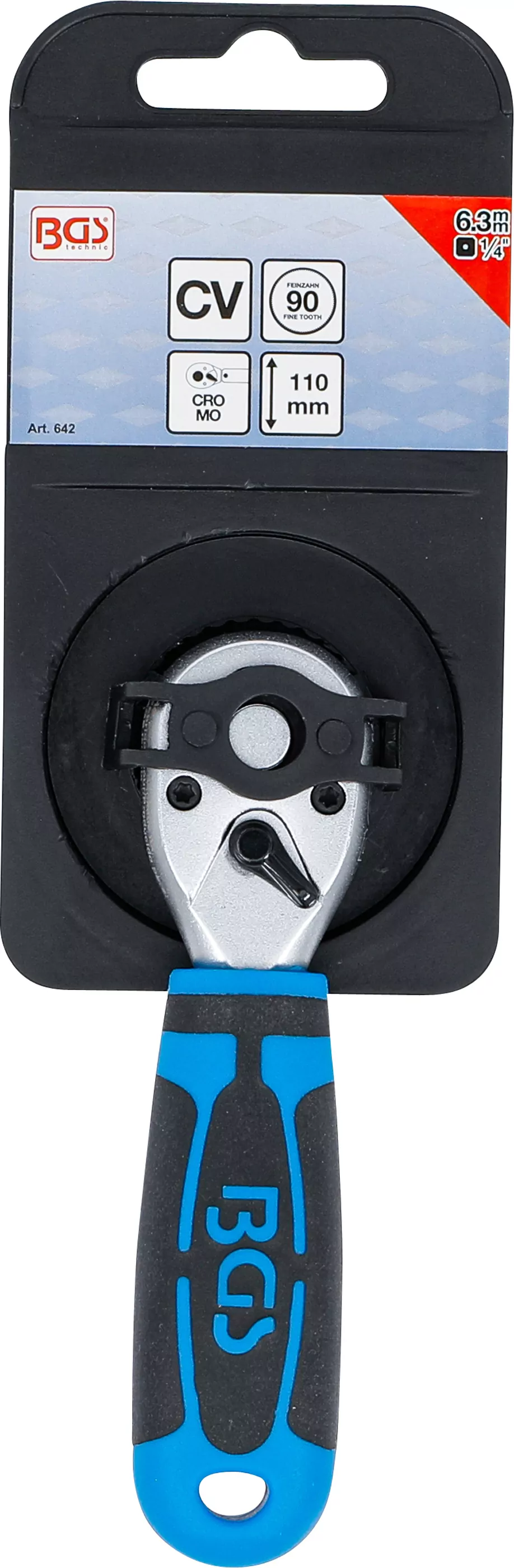 Mini-Umschaltknarre | Abtrieb Außenvierkant 6,3 mm (1/4")