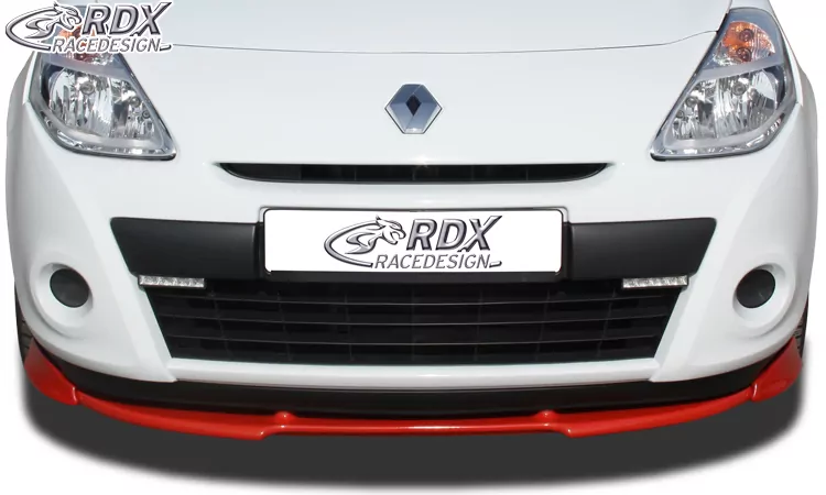 RDX Frontspoiler VARIO-X für RENAULT Clio 3 Phase 2 (nicht RS) Frontlippe Front Ansatz Vorne Spoilerlippe