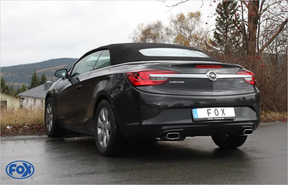 Opel Cascada  Endschalldämpfer quer Ausgang rechts/links - 145x65 Typ 59 rechts/links