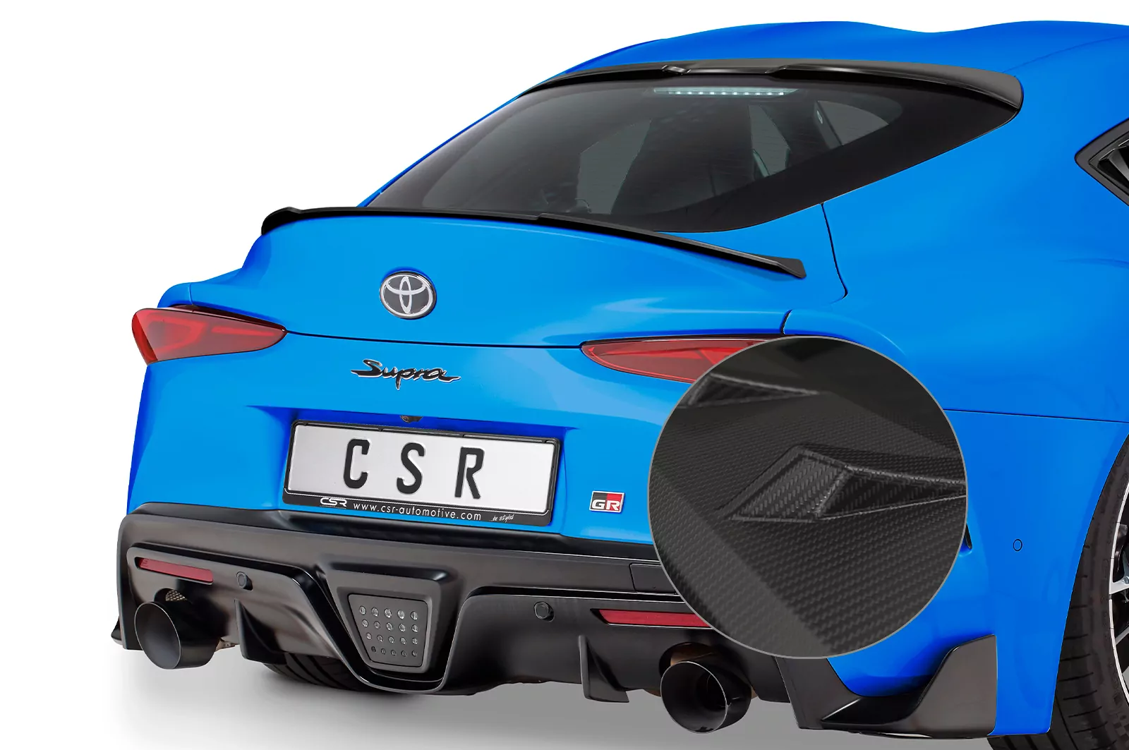 Heckflügel mit ABE für Toyota GR Supra (A90) HF719-M Carbon Look (matt)