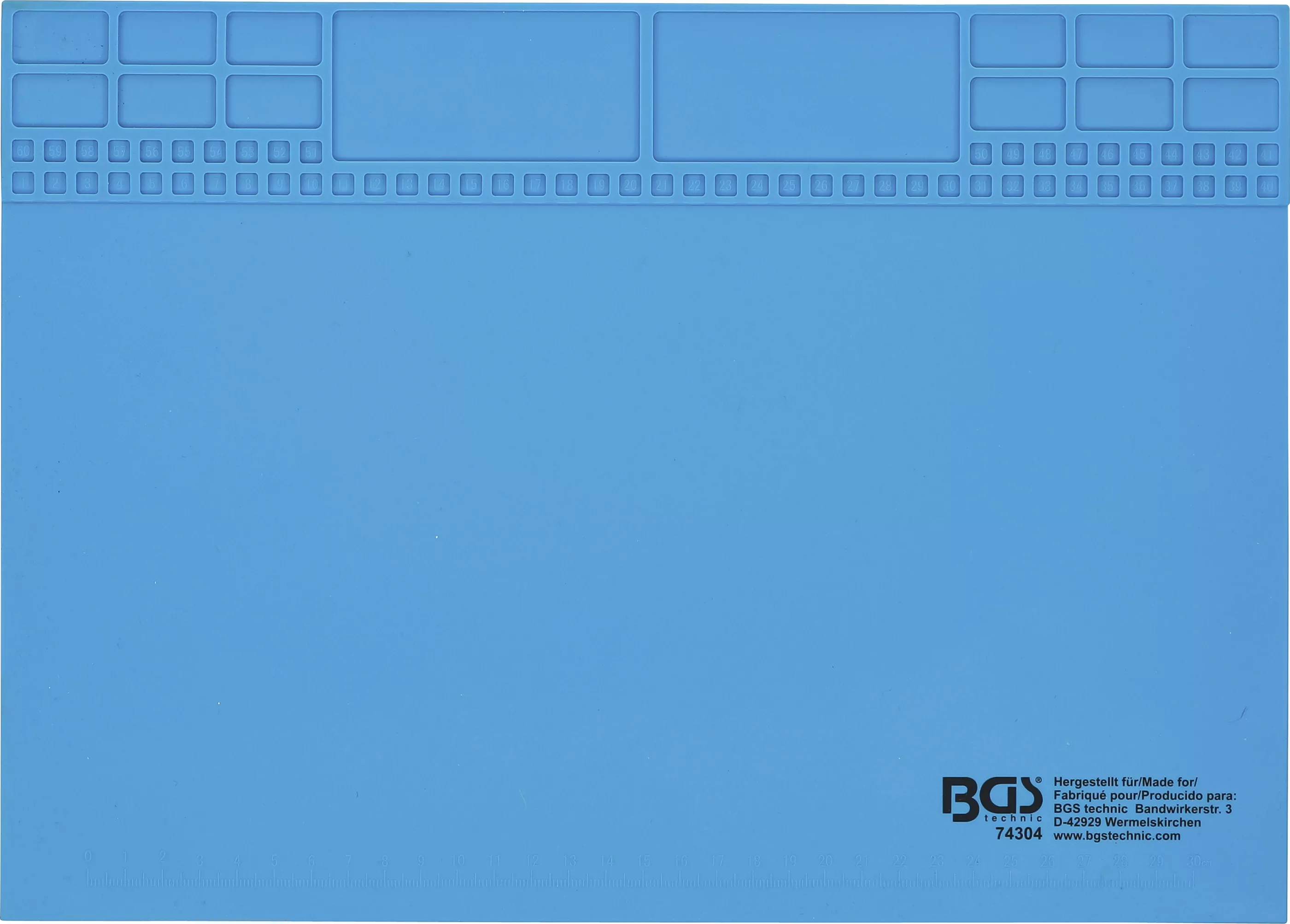 Silikon-Arbeitsmatte | magnetisch | 350 x 245 x 3 mm