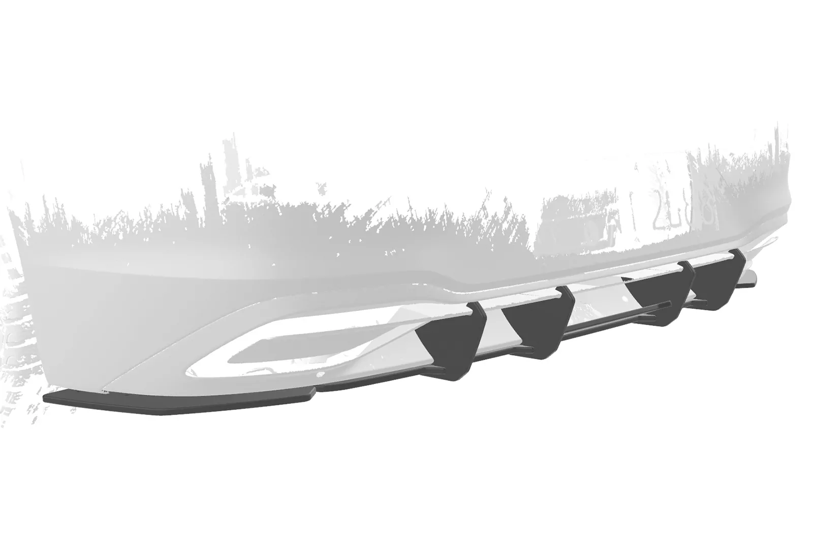 Racing Diffusor / Heckansatz für VW Golf 8 (Typ CD) Life HA410