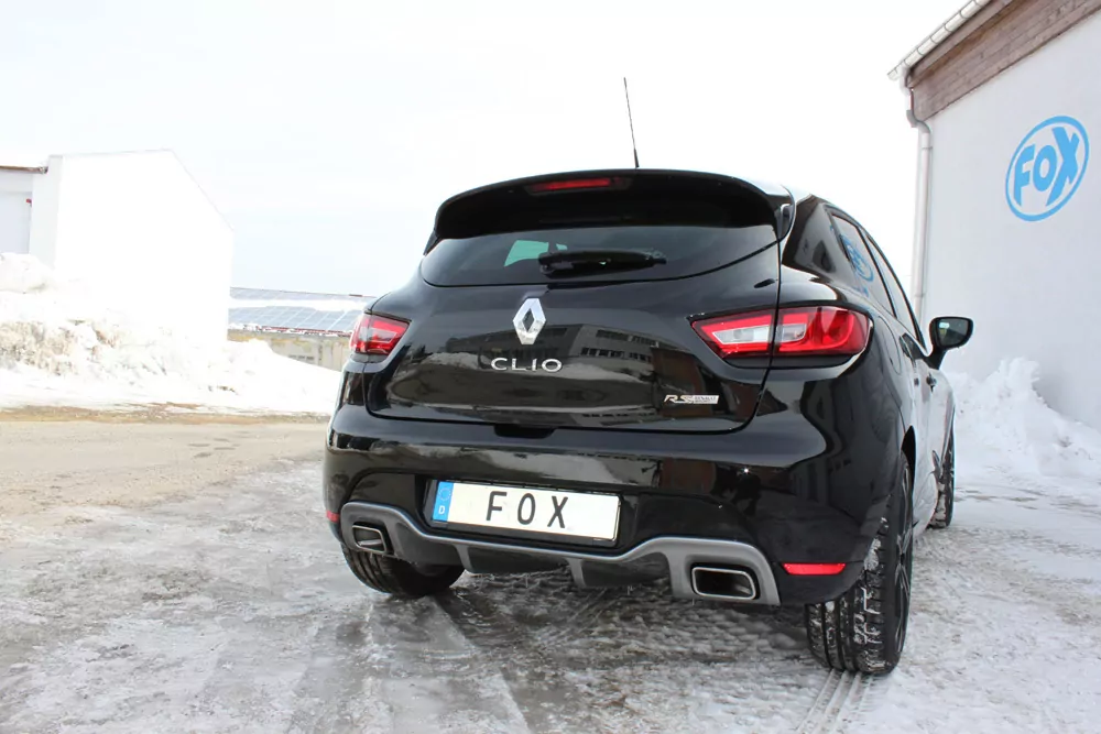 Renault Clio IV RS  Endschalldämpfer quer Ausgang rechts/links - 1x50 rechts/links für Serienschürze (Endrohre nicht sichtbar)