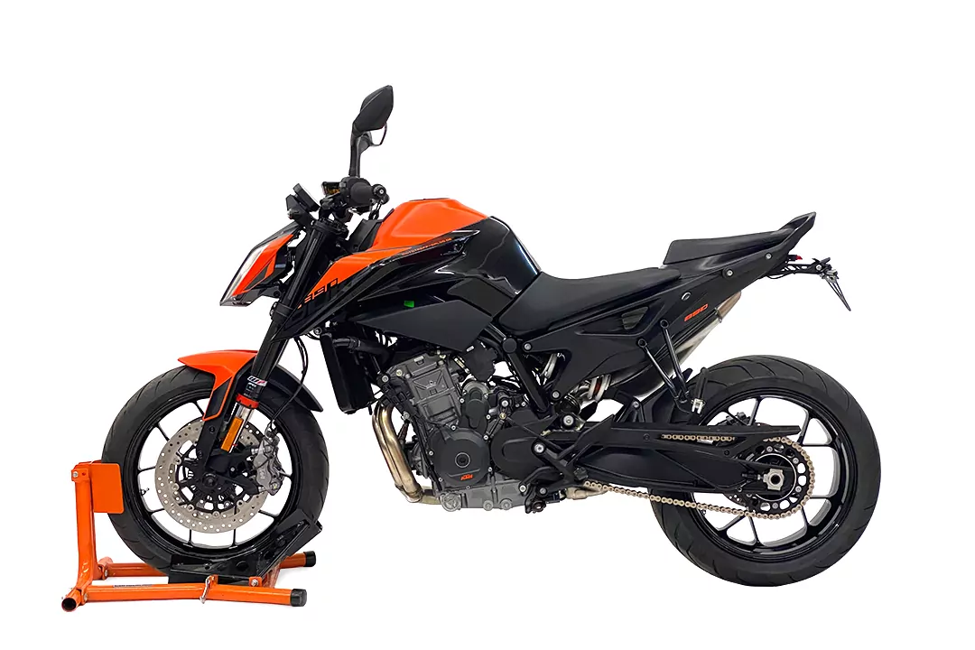 alpha Technik Kennzeichenhalter für KTM 790 Duke, Modelljahr 2018 - 2020, und 890 Duke, Modelljahr 2021-, Typ KTM 790 Duke