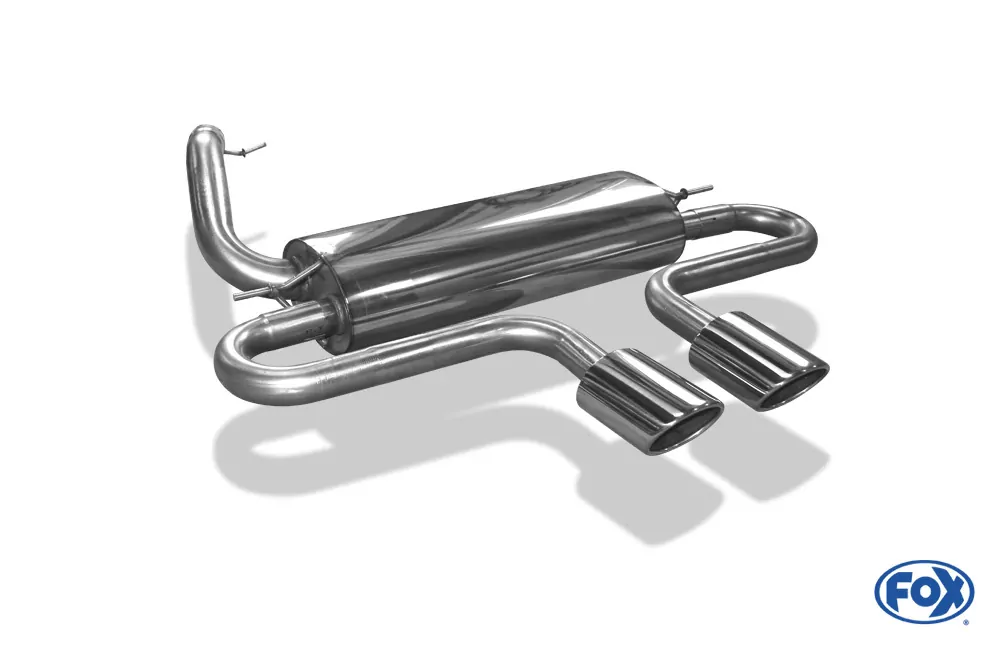 Ford Focus III ST Fließheck  Endschalldämpfer quer Ausgang mittig - 2x115x85 Typ 32 mittig