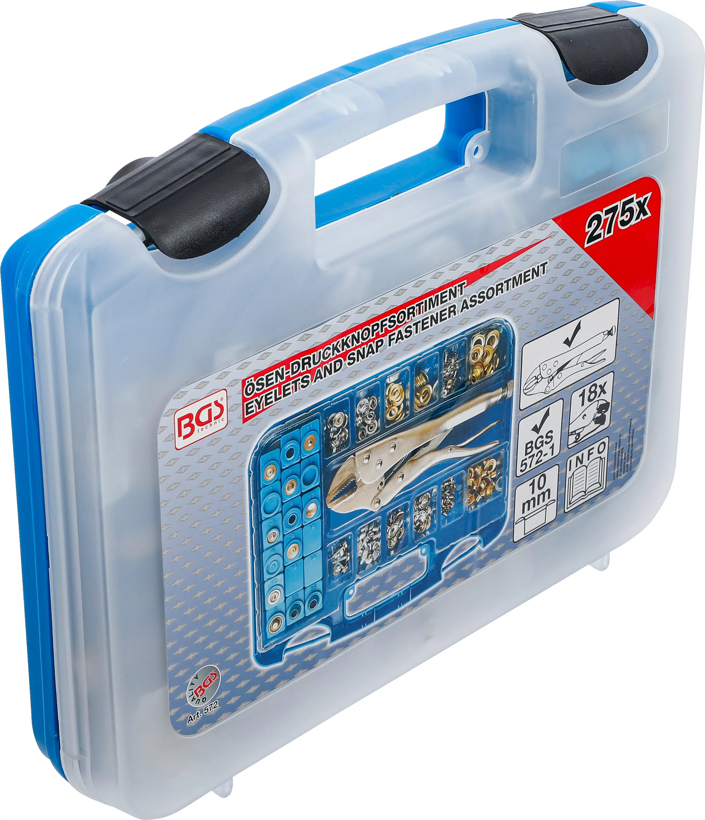 Ösen-Druckknopf-Sortiment | 275-tlg.
