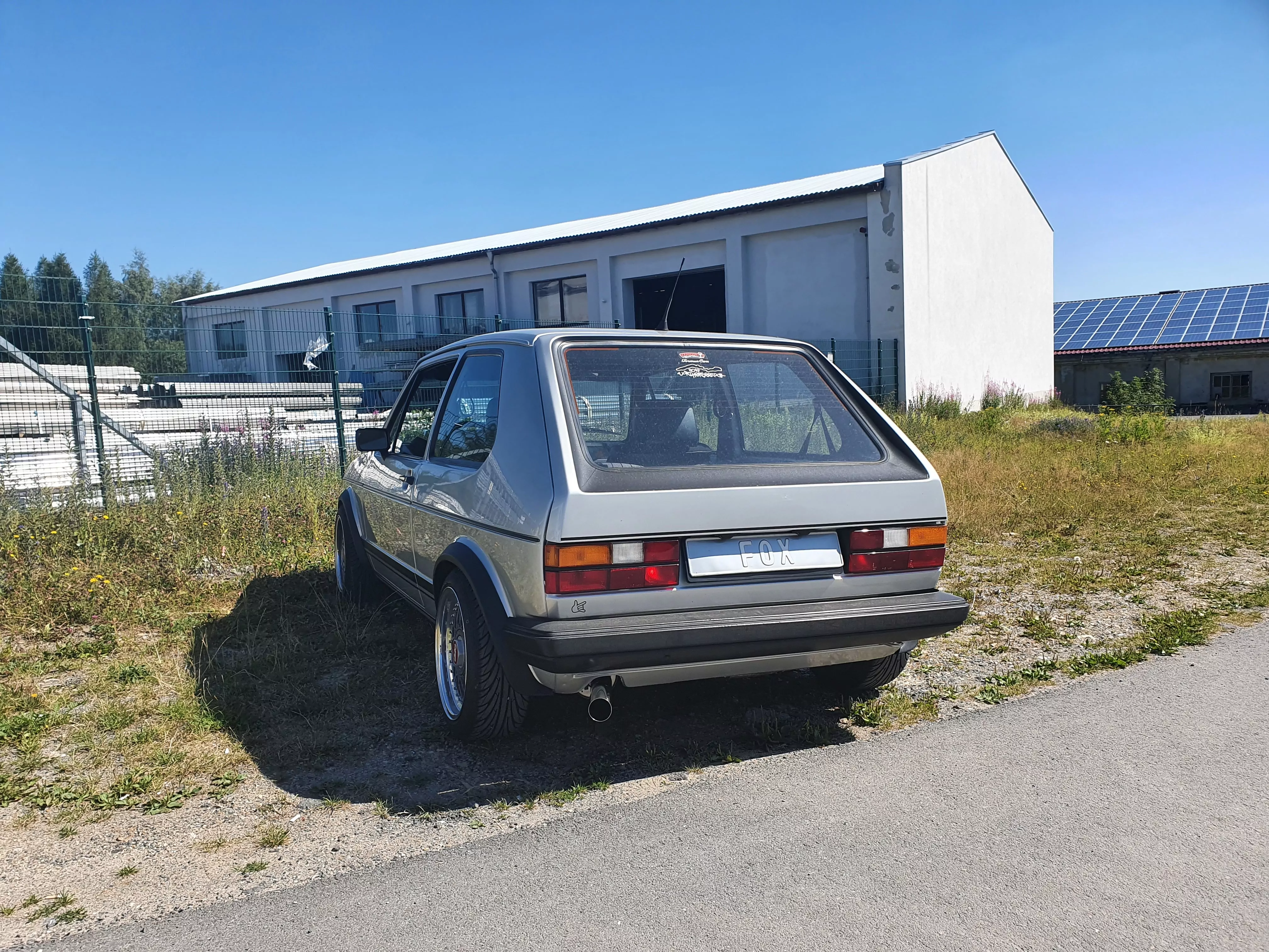 VW Golf I GTI  Endschalldämpfer Ø63,5mm - 1x63,5 Typ 10 nach links führend