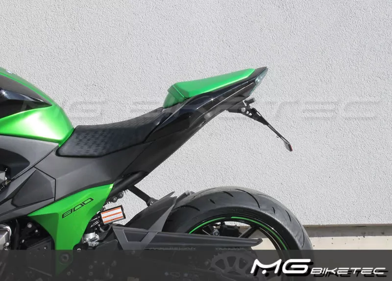 Kurzes Heck - Kennzeichenträger - Kennzeichenhalter für Kawasaki Z 800e ab 2013-2016