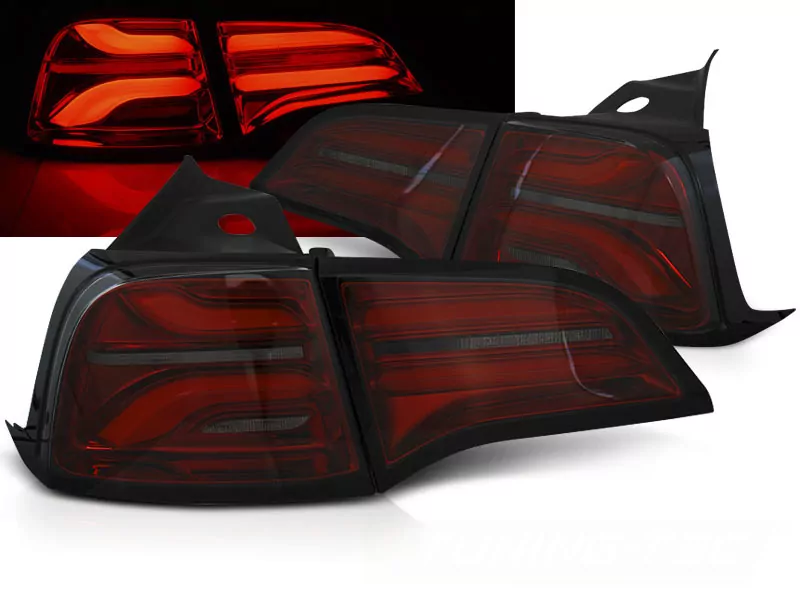 Led Bar Tail Lights Red Smoke Fits Tesla Model 3 17-23 / Model Y