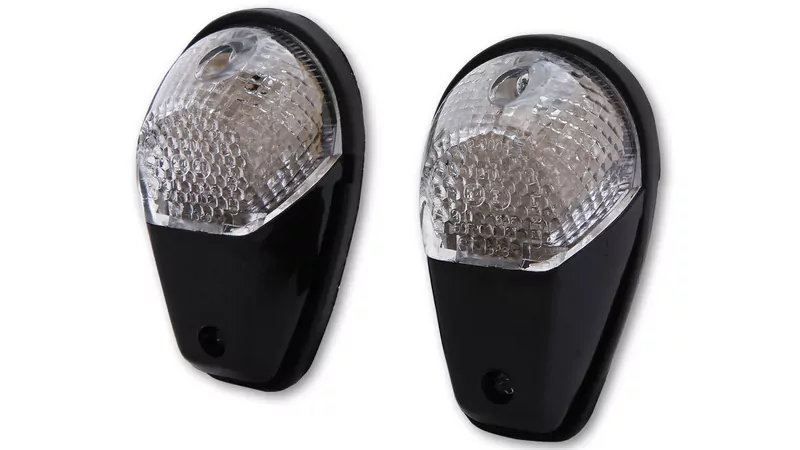 SHIN YO LED Verkleidungsblinker Schwarz/Transparent E-Geprüft (Paar)