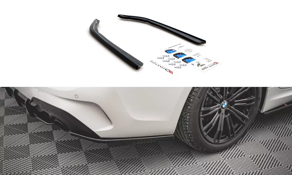 Heck Ansatz Flaps Diffusor V.2 Für BMW 3er G20 / G21 M-Paket Schwarz Hochglanz