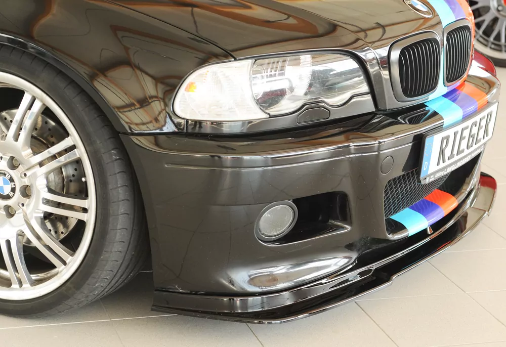Rieger Spoilerlippe (GBL-50234) glanz schwarz für BMW 3er E46 M3 Coupé 06.00-