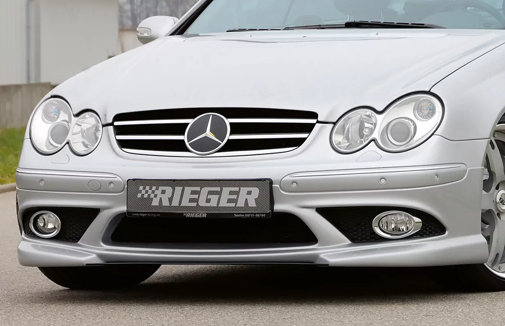 Rieger Spoileransatz für Mercedes CLK (W209) - Cabrio 00.02-06.04 (bis Facelift / bis Modell 2005) carbon optik