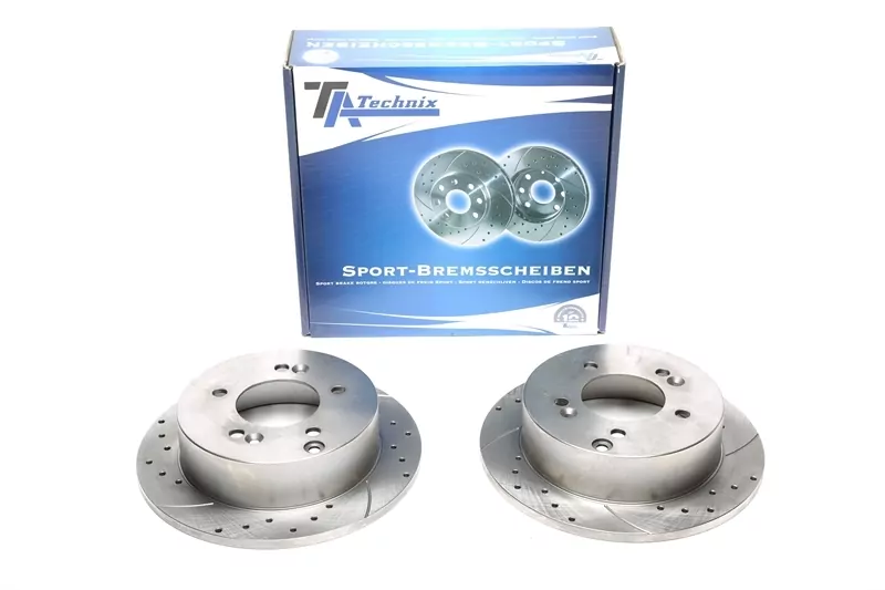 TA Technix Sport Bremsscheiben Satz Hinterachse passend für Hyundai XG / Sonata V / Tucson / Kia Magentis / Sportage