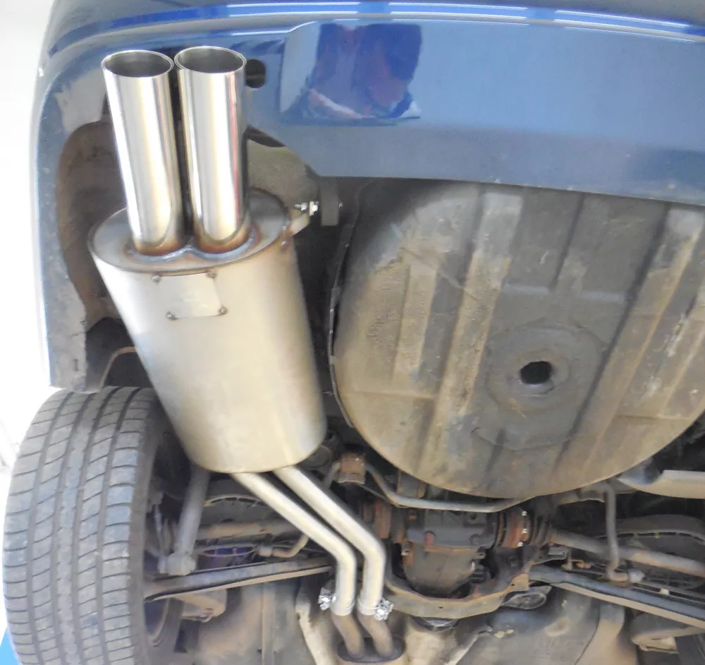 BMW E46 320/ 323/ 325/ 328/ 330  Endschalldämpfer zweiflutig - 2x76 Typ 10