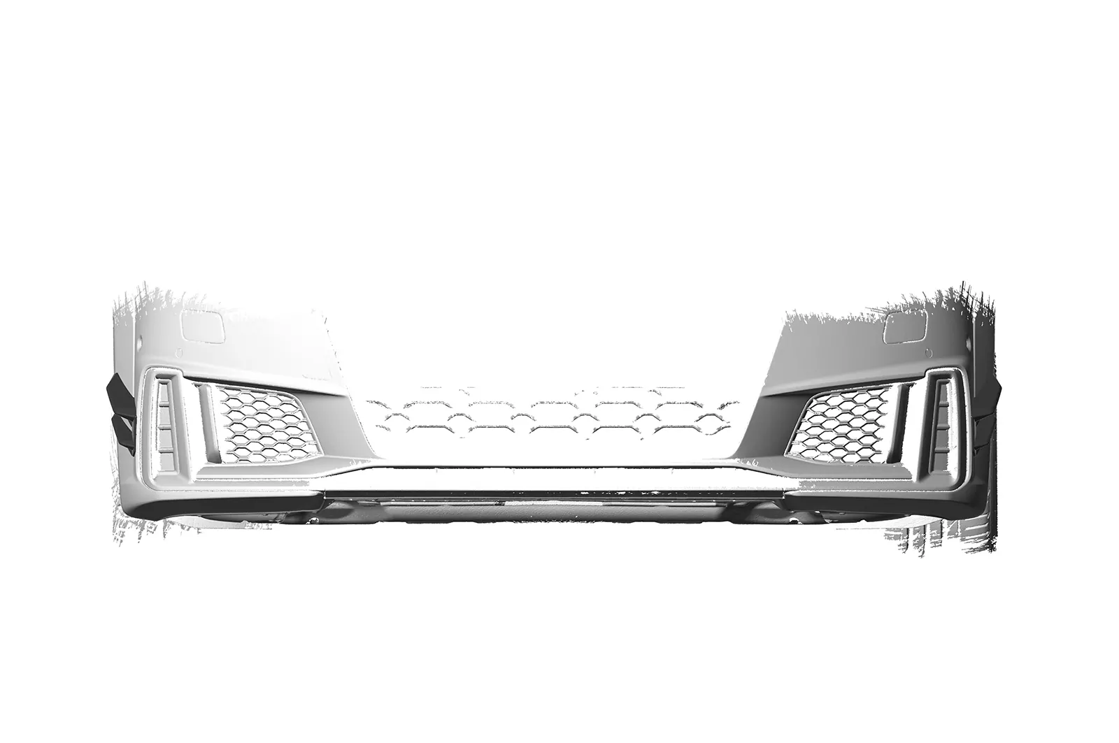 Performance Flaps für Audi TT (FV/8S) S-Line und TTS FP028 Schwarz Strukturiert