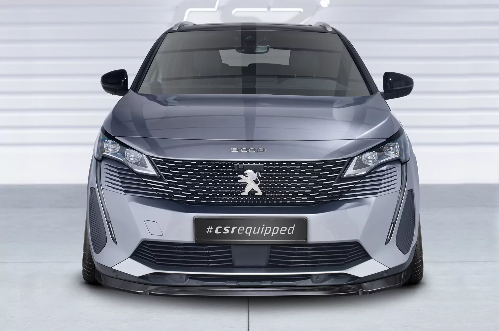Cup-Spoilerlippe mit ABE für Peugeot 3008 (2. Gen) CSL688 Schwarz Strukturiert