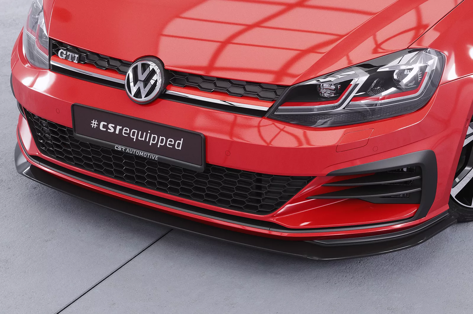 Cup-Spoilerlippe mit ABE für VW Golf 7 GTI / GTD CSL380 Strukturiert (schwarz matt)