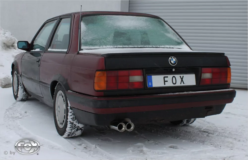 BMW E30 320i/ 325i Facelift  Endschalldämpfer - 2x76 Typ 13