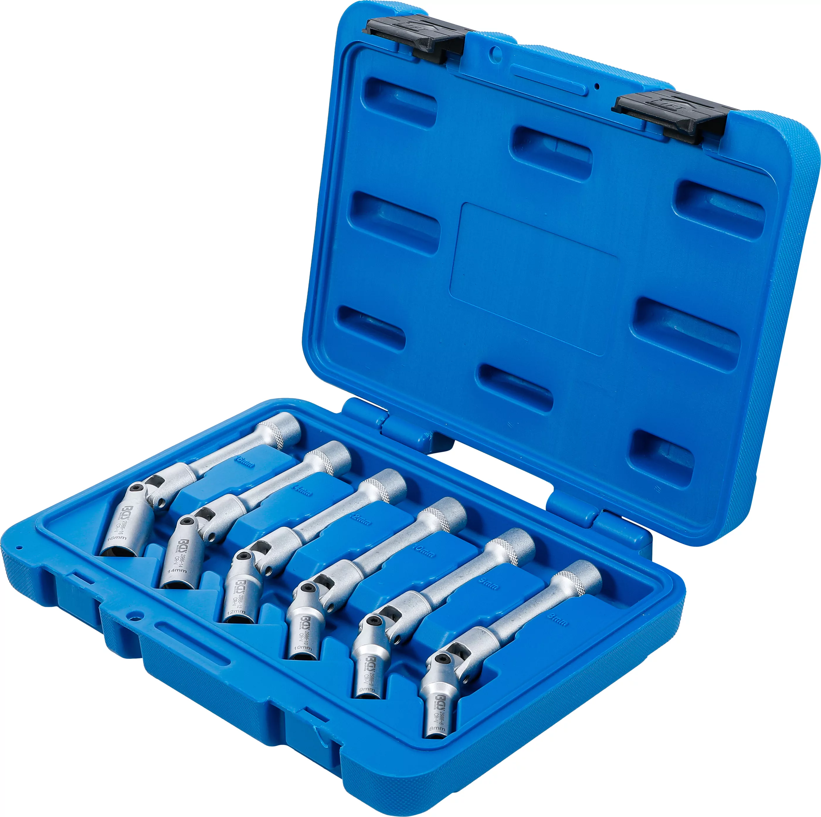 Universal Glühkerzen-Gelenkschlüssel-Satz, Sechskant | Antrieb Innenvierkant 10 mm (3/8") | SW 8 - 16 mm | 6-tlg.