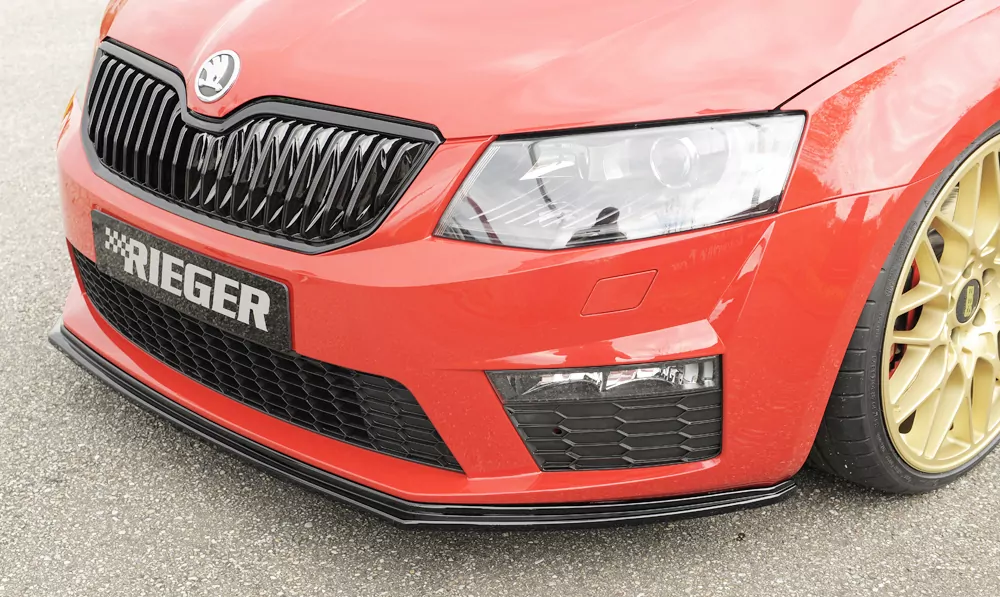Rieger Spoilerschwert für Skoda Octavia RS (5E) | Combi 06.13-01.17 (bis Facelift) für orig. RS-Frontschürze